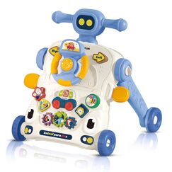 Teknum 3In1 Baby Walker Learning Table Game Panel With Musical Keyboard 6+ Months, Color: Blue