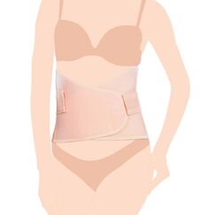 Sunveno Abdominal Support Maternity Cross Grip Belly Wrap, Color: Beige, Maternity Size: XL