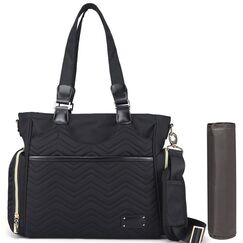 Little Story Matilda Diaper Bag, Color: Black