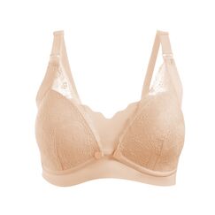 Okus Pretty Lace Maternity & Nursing Bra, Color: Beige, Maternity Size: M
