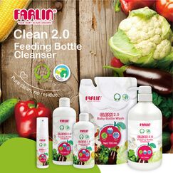 Farlin Clean 2.0 Combo of Bottle Wash 700ml + 100ml