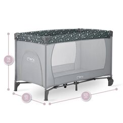 MoMi Belove Travel Crib, Color: Grey
