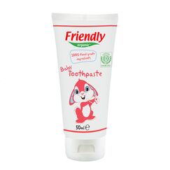 Friendly Organic 50ml Baby Toothpaste 100% Food Grade - Raspberry
