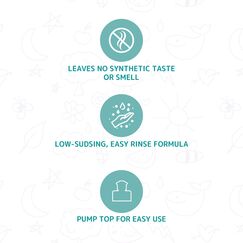 Friendly Organic 750ml Fragrance Free Baby Bottle & Feeding Utensil Wash - Clear