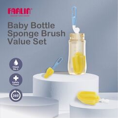 Farlin Rotatable Sponge Replaceable Bottle Brush 1PCS