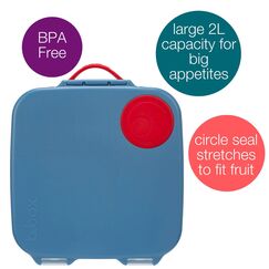 b.box Lunchbox Jumbo Bento Box 1L, Color: Blue