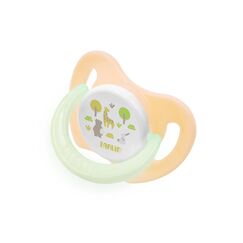 Farlin Chu Chu Cherry Pacifier with Luminous Ring 6M+, Color: Caremel