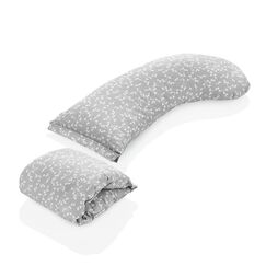 Babyjem Flower Head Supported Breast Feeding Pillow, Color: Grey