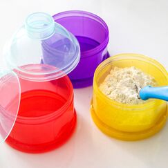 BabyJem Food Storage Containers 3 Compartments - Multicolor