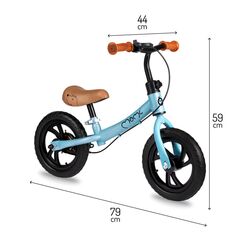 MoMi Breki Balance Bike with Brake 12 Inch, Color: Blue
