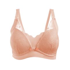 Okus Pretty Lace Maternity & Nursing Bra, Color: pink, Maternity Size: M