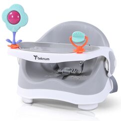 Teknum Portable Booster Chair 6-36 Months 15Kg, Color: Grey