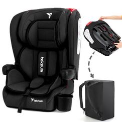 Teknum Pack And Go Car Seat Group 1/2/3 Foldable Portable 9Kg–36Kg, Color: Black
