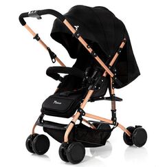 Teknum Reversible Trip Baby Stroller 6–36 Months Up To 15Kg, Color: Black