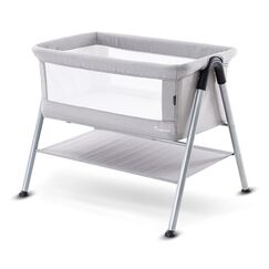Teknum Sleepzen 2 Bedside Crib Bassinet 0–6 Months Up To 9Kg, Color: Grey