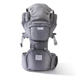Sunveno Baby Carrier With Infant Hip Seat 0–36M – Grey