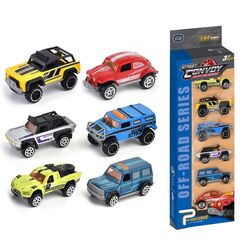 Little Story Alloy Glide Racer Toy Car 6Pcs, Color: Multicolor