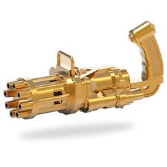 Little Story 8 Holes Bubble Machine Gun, Color: Golden