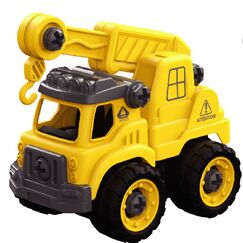 Little Story Cement Mixer Truck Toy, Color: yellow
