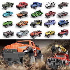 Little Story 10 Pcs Slide Die Cast Graffiti Toy Car Set