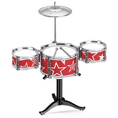 Little Story Kids Drum Set Musical Instrument, Color: red