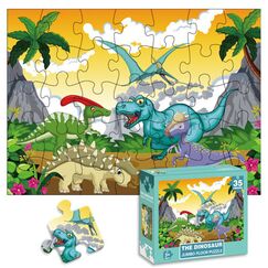 Little Story Jumbo Floor Jigsaw Puzzle Dinosaurs World 35 Pcs