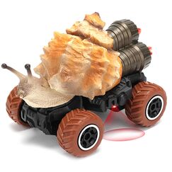 Little Story 2 Channel Snail Car With Remote Control Brown, Color: Brown