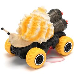 Little Story 2 Channel Snail Car With Remote Control Brown, Color: yellow