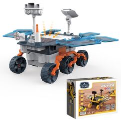 Little Story Diy Solar Mars Exploration Rover 46 Pcs Stem Series Blue, Color: Blue