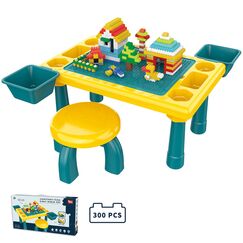 Little Story 4In1 Activity Table With Stool And 300 Blocks 3+ Years