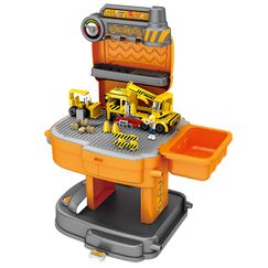 Little Story Role Play Construction Site With Jcb Truck 239 Pieces 2 In 1 School Bag Set 3+ Years