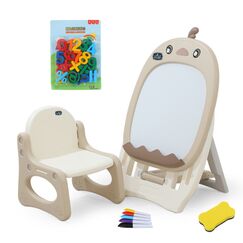 Little Story Drawing Board With Chair, Magnetic Numbers, 5 Color Pen And Eraser 6+ Months