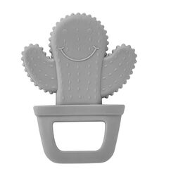 Babyjem Cactus Teether 3+ Months, Color: Grey