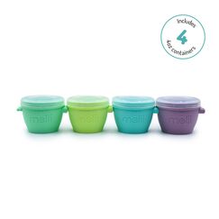 Melii Silicone Snap & Go Pods Food Storage Container 4 oz (4 Pcs)