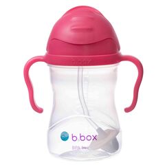 B.Box Sippy Cup with Weighted Straw, Color: Raspberry
