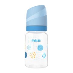 Farlin Grow With Colors PP Standard Neck Bottle Feeding 140ml 0M+, Color: Blue