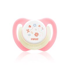 Farlin Chu Chu Cherry Pacifier with Luminous Ring 6M+, Color: pink