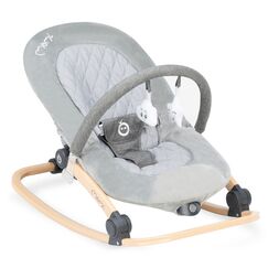 MoMi Lumiwood Baby Bouncer - Grey