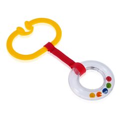 BabyJem Rattle Stroller Ring Oval, Color: yellow