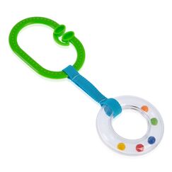 BabyJem Rattle Stroller Ring Oval, Color: Green