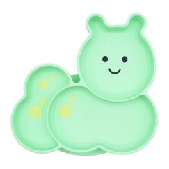 Melii Silicone Suction Plate Butterfly, Color: Green