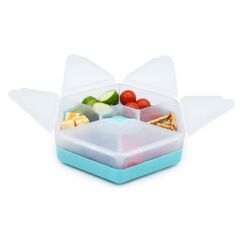 Melii Hexagon Snackle 6 Compartment, Color: Blue