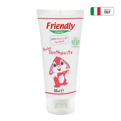 Friendly Organic 50ml Baby Toothpaste 100% Food Grade - Raspberry
