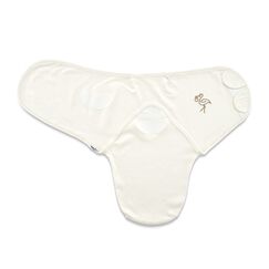 Babyjem Baby Cotton Swaddle 0-4 Months, Color: Off White