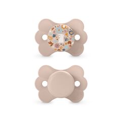 Suavinex SX Pro Ultra Soft Butterfly Shape Baby Pacifier for Babies 6-18 months with Silicone Nipple Physiological Teat Safe for Baby Pack of 2, Color: pink