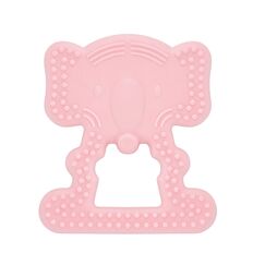 Babyjem Baby Teething Glove Elephant 3+ Months, Color: pink