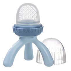 b.box Silicone Fresh Food Feeder with Tripod Design and Cap, Color: Blue