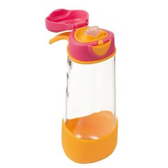 B.Box 600ml Sport Spout Drink & Water Bottle, Color: Strawberry Shake
