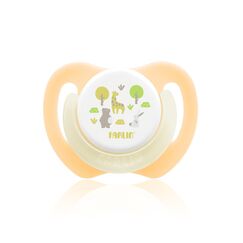 Farlin Chu Chu Cherry Pacifier with Luminous Ring 6M+, Color: Caremel