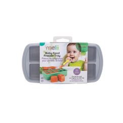 Melii Silicone Baby Food Freezer Tray 2 oz, Color: Grey